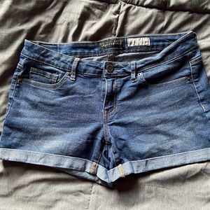 Midi Denim Shorts